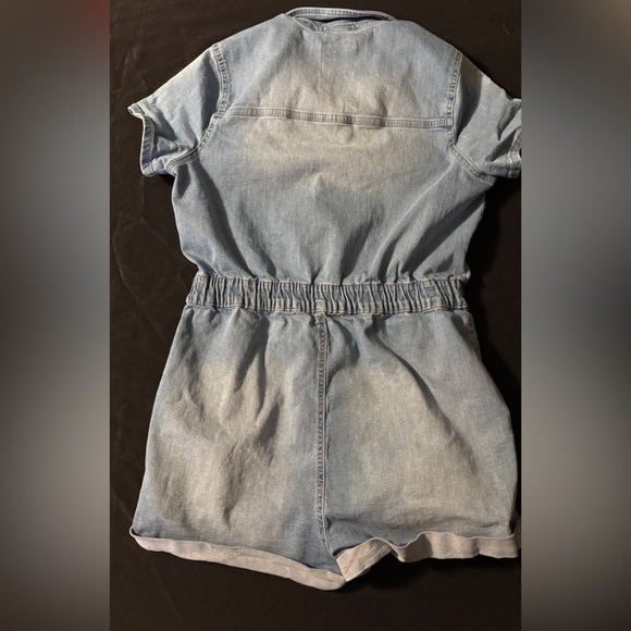 Women’s jean romper celebrity pink size large - Picture 3 of 5